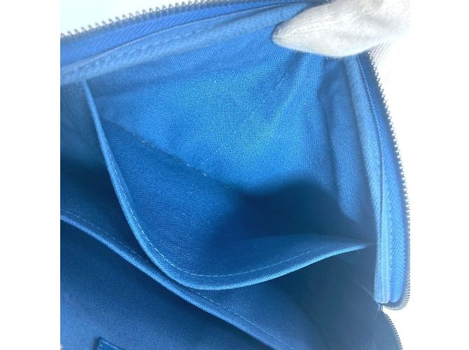 Borsa ombrello Damier Infini Louis Vuitton Blu - vista 16
