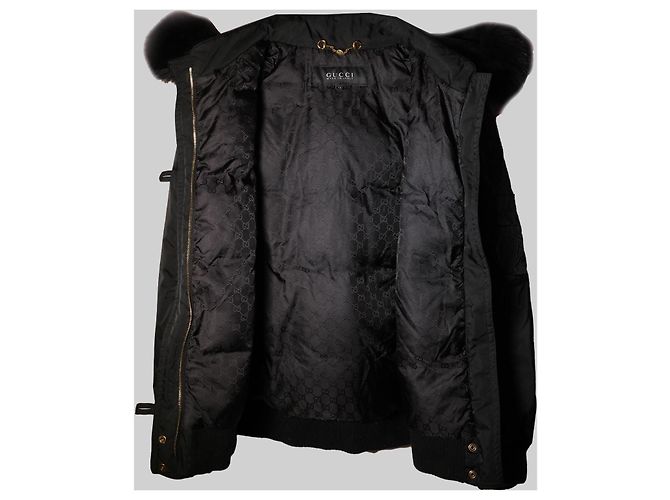 Increíble chaqueta bomber con capucha de Gucci Negro - vista 3