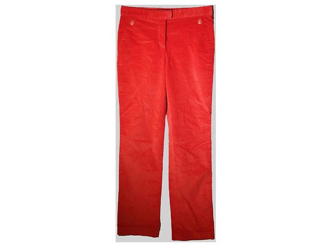 Calças de veludo vermelho Gianni Versace - vista 2