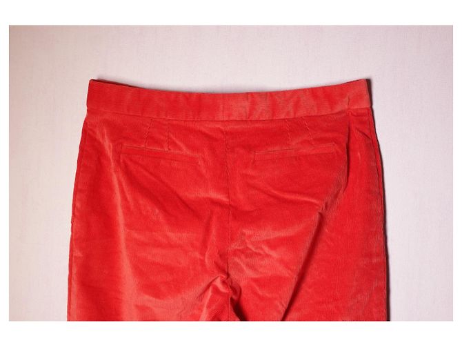 Calças de veludo vermelho Gianni Versace - vista 4