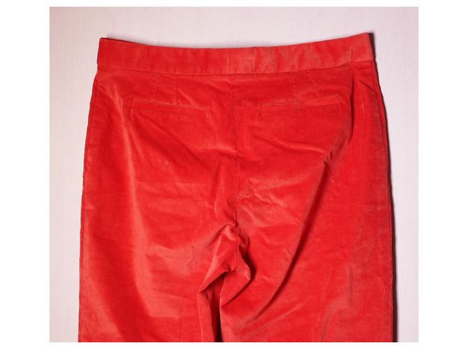 Calças de veludo vermelho Gianni Versace - vista 5