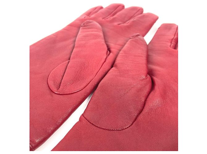 Rote Lederhandschuhe von Louis Vuitton - Ansicht 3