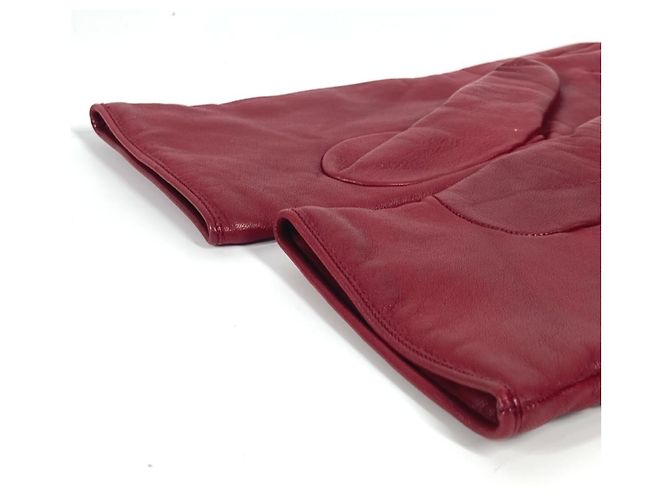 Rote Lederhandschuhe von Louis Vuitton - Ansicht 5