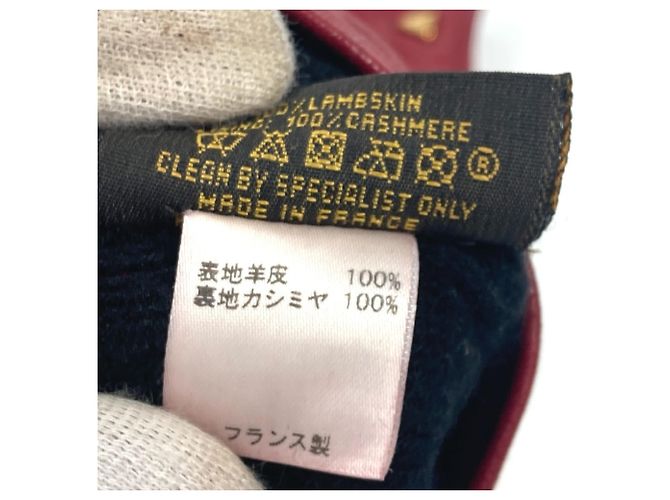 Rote Lederhandschuhe von Louis Vuitton - Ansicht 9