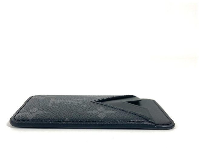 Louis Vuitton Monogram Eclipse Card Case Black - view 3