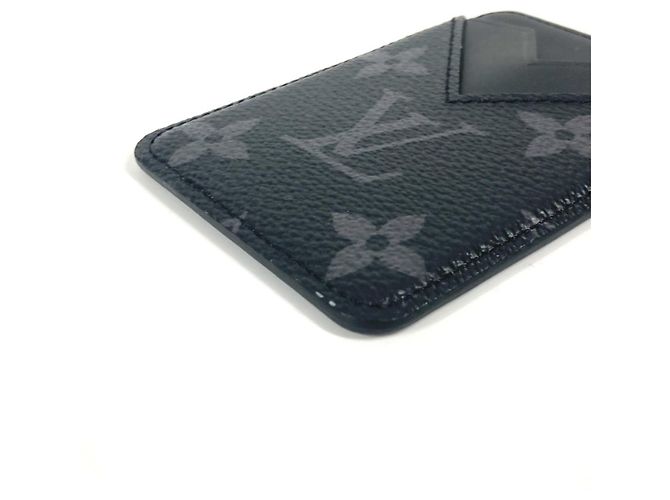 Louis Vuitton Monogram Eclipse Card Case Black - view 6