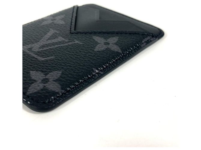 Louis Vuitton Monogram Eclipse Card Case Black - view 7