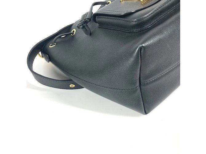 Borsa a secchiello con cordino Lock Me Bucket NV di Louis Vuitton Nero - vista 10