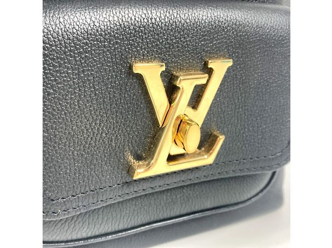 Borsa a secchiello con cordino Lock Me Bucket NV di Louis Vuitton Nero - vista 5