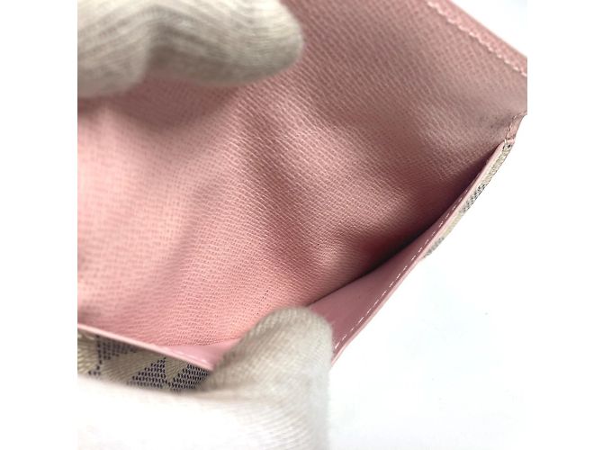 Monedero Louis Vuitton Damier Azur Rosa Blanco - vista 10