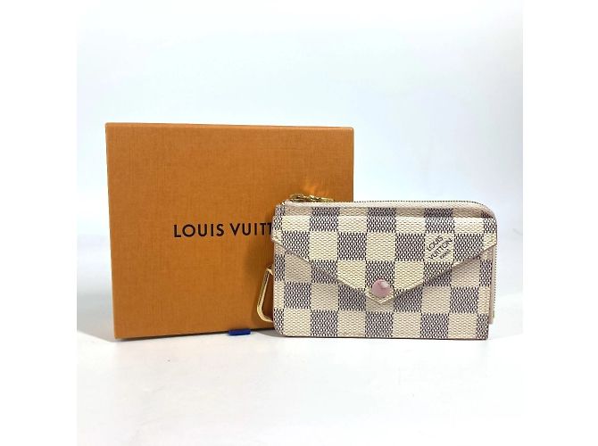 Monedero Louis Vuitton Damier Azur Rosa Blanco - vista 15