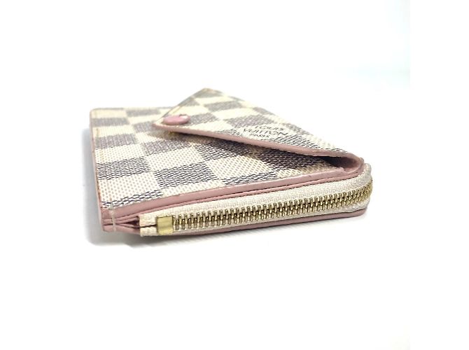 Monedero Louis Vuitton Damier Azur Rosa Blanco - vista 4