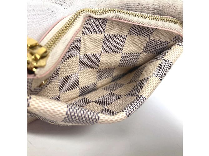 Monedero Louis Vuitton Damier Azur Rosa Blanco - vista 9