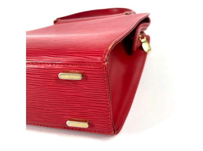 Borsa Tote Louis Vuitton Epi Figari PM Rosso - vista 6