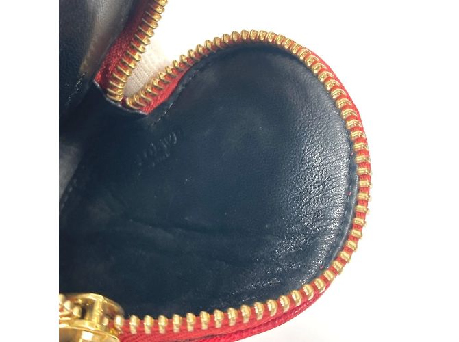 Monedero en forma de corazón con logo Anagram Loewe Roja - vista 10