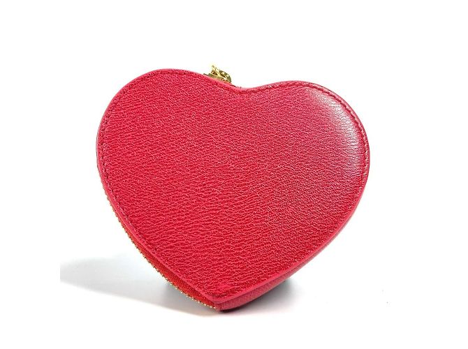 Monedero en forma de corazón con logo Anagram Loewe Roja - vista 2