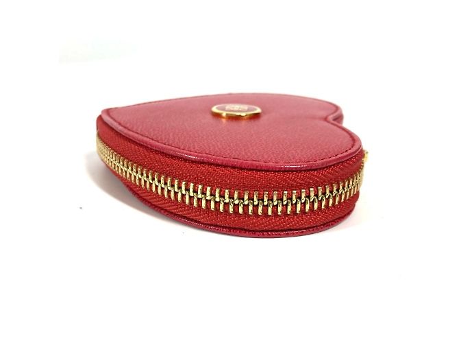 Monedero en forma de corazón con logo Anagram Loewe Roja - vista 3