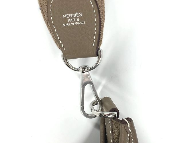 Hermès Borsa Hermes Evelyn 3 GM Beige Taupe - vista 10