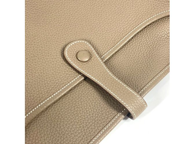 Hermès Borsa Hermes Evelyn 3 GM Beige Taupe - vista 14