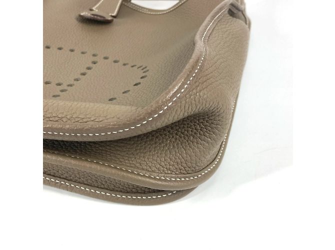 Hermès Borsa Hermes Evelyn 3 GM Beige Taupe - vista 6