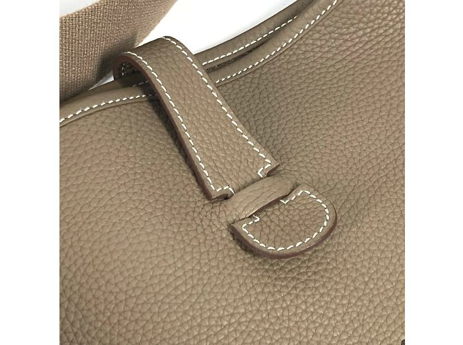 Hermès Borsa Hermes Evelyn 3 GM Beige Taupe - vista 9