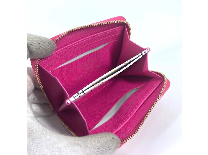Cartera larga de cuero Epi Louis Vuitton Rosa - vista 10