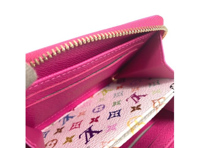 Cartera larga de cuero Epi Louis Vuitton Rosa - vista 11