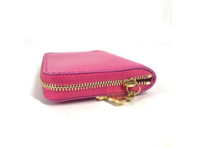 Cartera larga de cuero Epi Louis Vuitton Rosa - vista 4