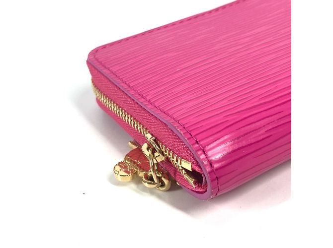 Cartera larga de cuero Epi Louis Vuitton Rosa - vista 5