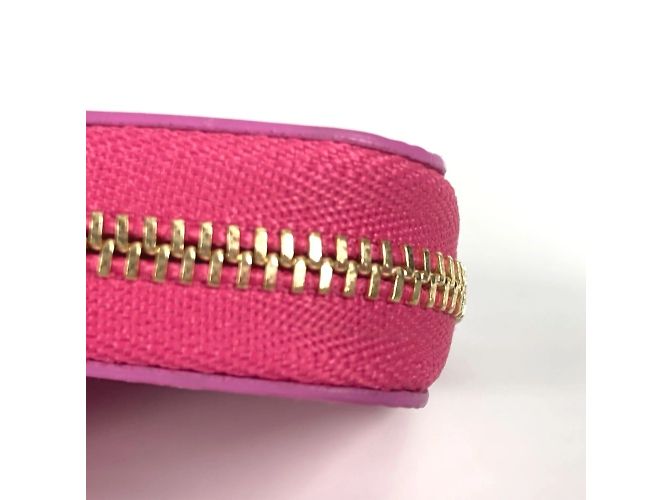 Cartera larga de cuero Epi Louis Vuitton Rosa - vista 8