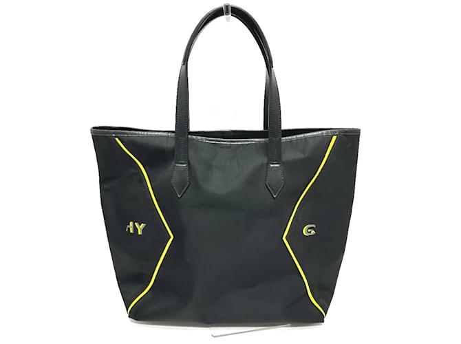 Bolsa tote com logo Givenchy Preto Amarelo - vista 2