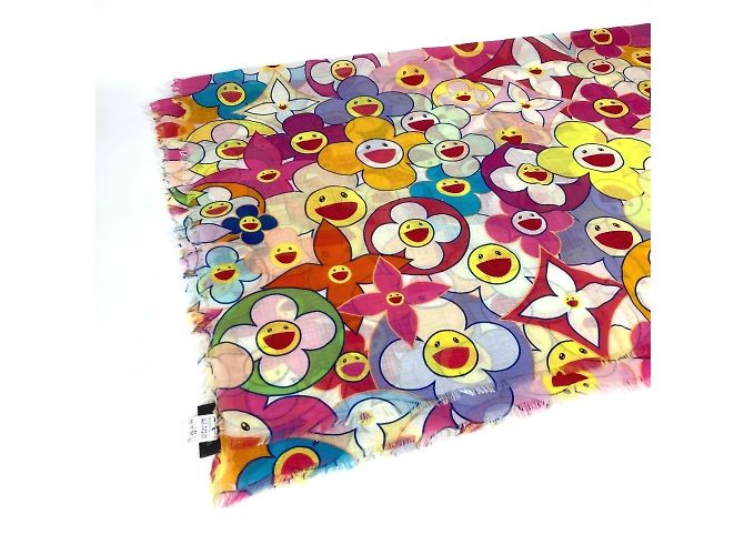Stola Cosmic Blossom di Louis Vuitton Takashi Murakami Multicolore - vista 3