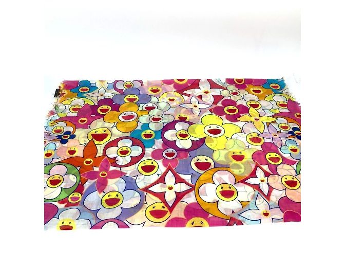 Stola Cosmic Blossom di Louis Vuitton Takashi Murakami Multicolore - vista 4