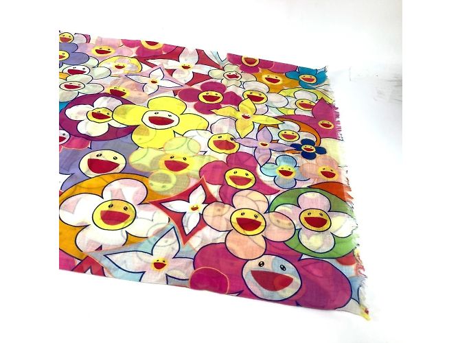 Stola Cosmic Blossom di Louis Vuitton Takashi Murakami Multicolore - vista 5