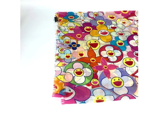 Stola Cosmic Blossom di Louis Vuitton Takashi Murakami Multicolore - vista 6