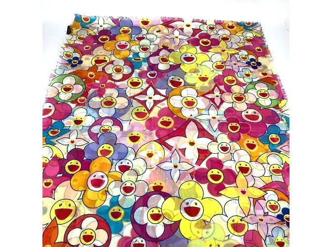 Stola Cosmic Blossom di Louis Vuitton Takashi Murakami Multicolore - vista 7