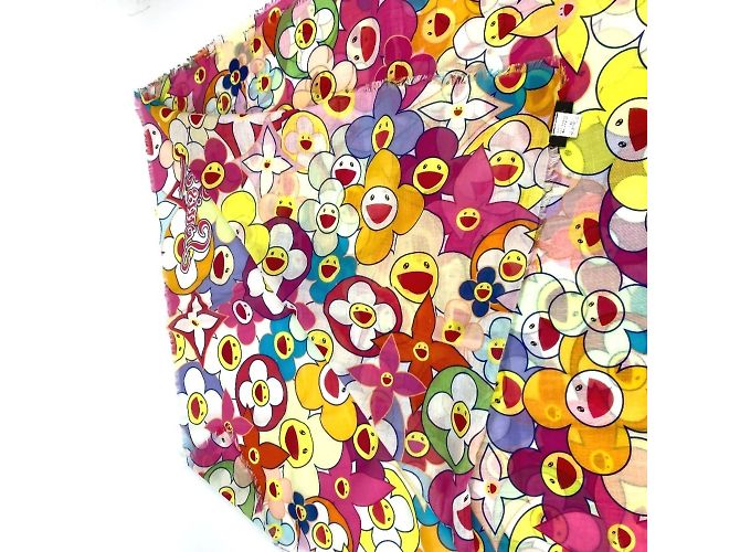 Stola Cosmic Blossom di Louis Vuitton Takashi Murakami Multicolore - vista 8