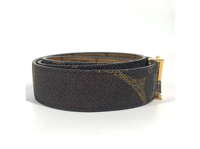 Cinturón Santur Monogram Reverse Louis Vuitton Castaño Beige - vista 3