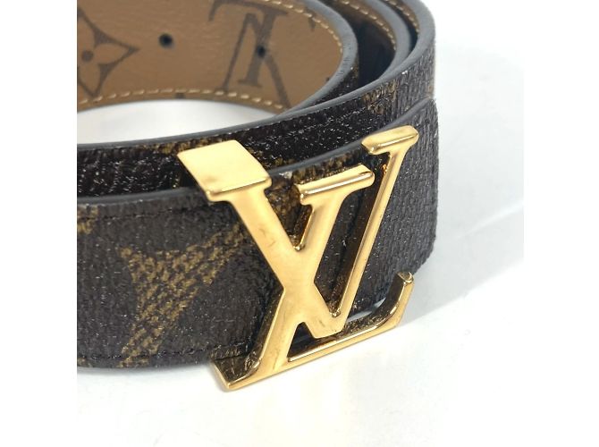 Cinturón Santur Monogram Reverse Louis Vuitton Castaño Beige - vista 5