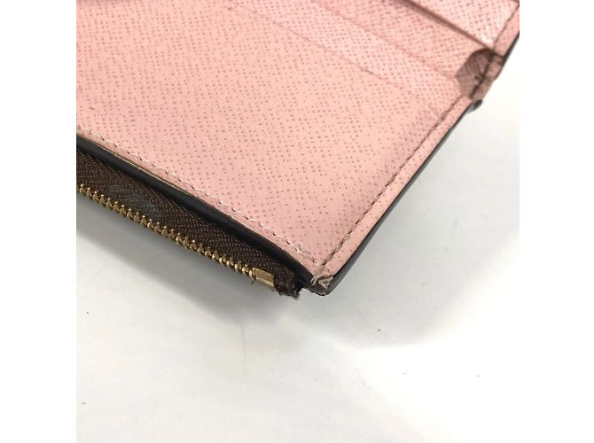 Cartera Compacta Zoe Monograma Louis Vuitton Castaño Rosa - vista 12