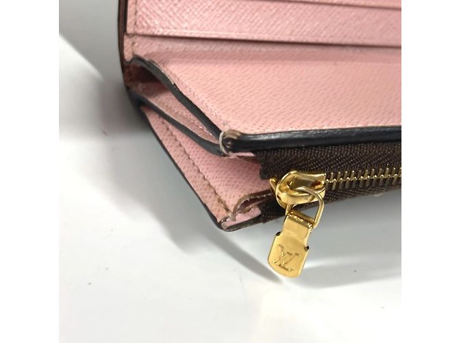 Cartera Compacta Zoe Monograma Louis Vuitton Castaño Rosa - vista 13