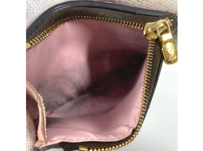 Cartera Compacta Zoe Monograma Louis Vuitton Castaño Rosa - vista 14