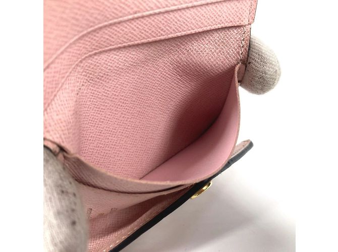 Cartera Compacta Zoe Monograma Louis Vuitton Castaño Rosa - vista 15
