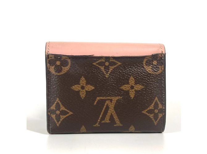 Cartera Compacta Zoe Monograma Louis Vuitton Castaño Rosa - vista 2