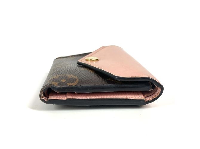 Cartera Compacta Zoe Monograma Louis Vuitton Castaño Rosa - vista 3