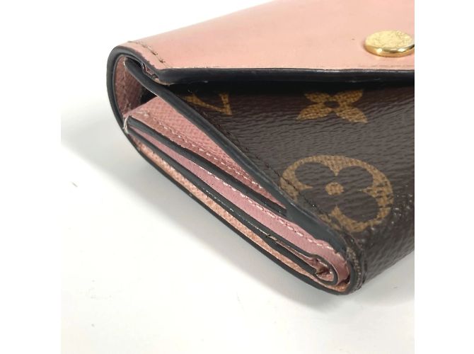 Cartera Compacta Zoe Monograma Louis Vuitton Castaño Rosa - vista 5