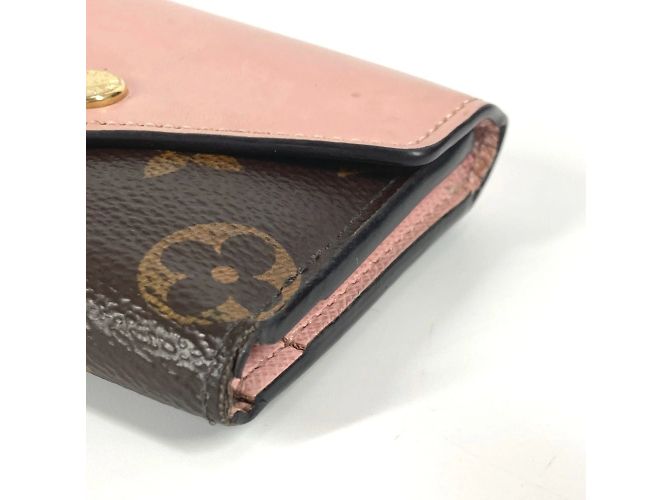 Cartera Compacta Zoe Monograma Louis Vuitton Castaño Rosa - vista 6