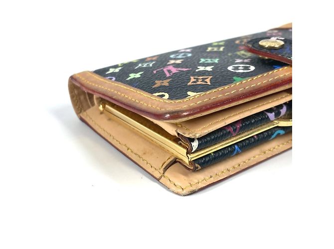 Portafoglio bifold Monogram Multicolor Louis Vuitton Nero - vista 6