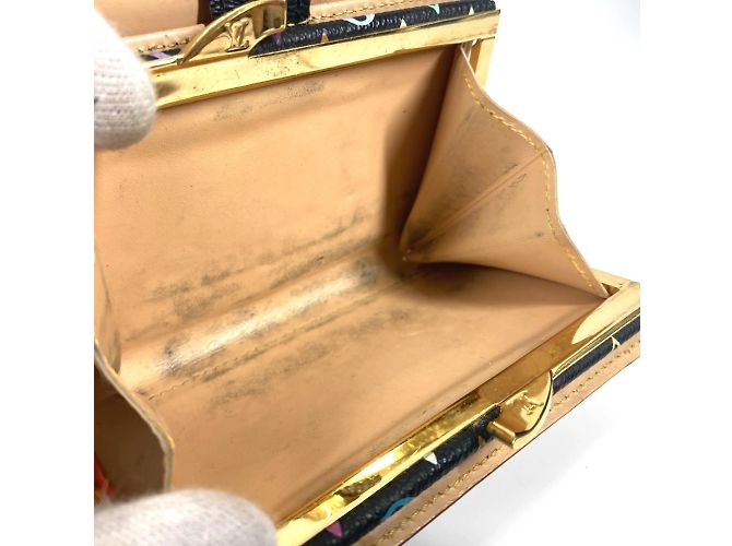 Portafoglio bifold Monogram Multicolor Louis Vuitton Nero - vista 8