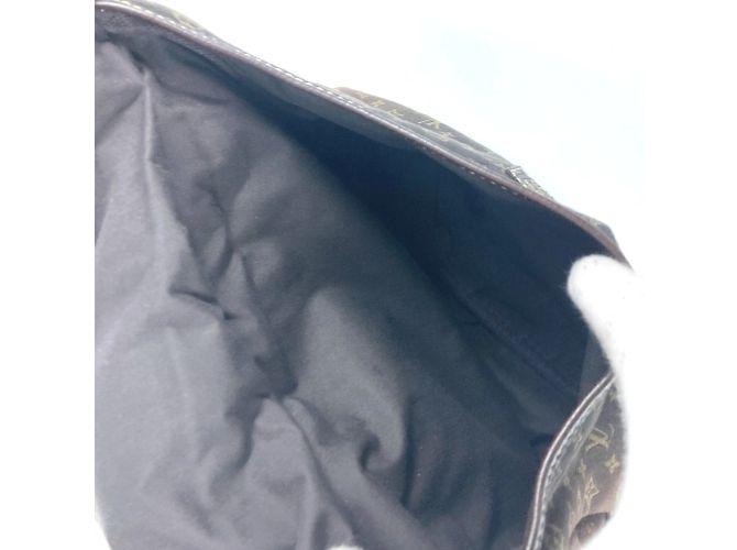 Borsa a Spalla Mini Lin Monogram Louis Vuitton Marrone Grigio antracite - vista 5